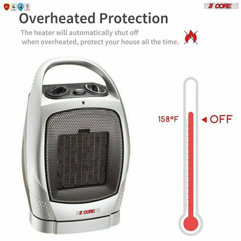 1500W Electric Ceramic Space Heater