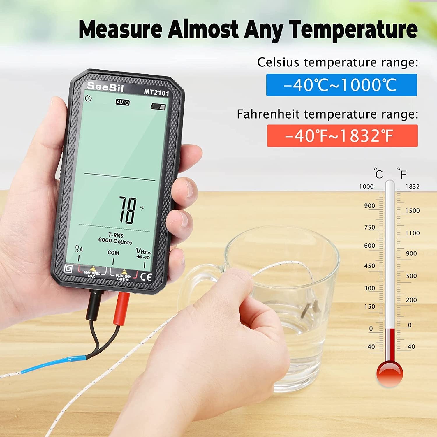4.7In LCD DC/AC Current Voltage Digital Multimeter