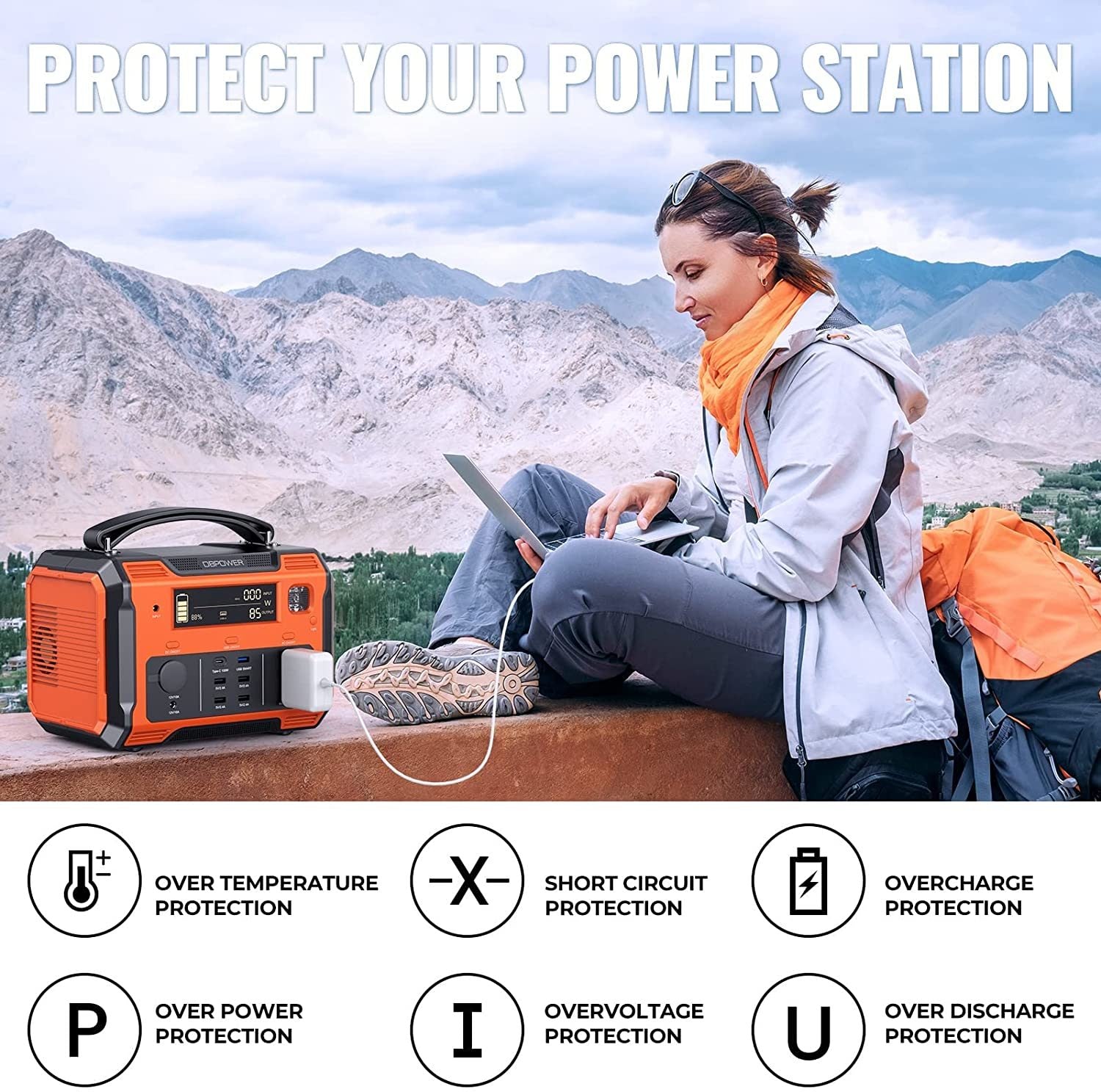505Wh 500W Portable Power Station
