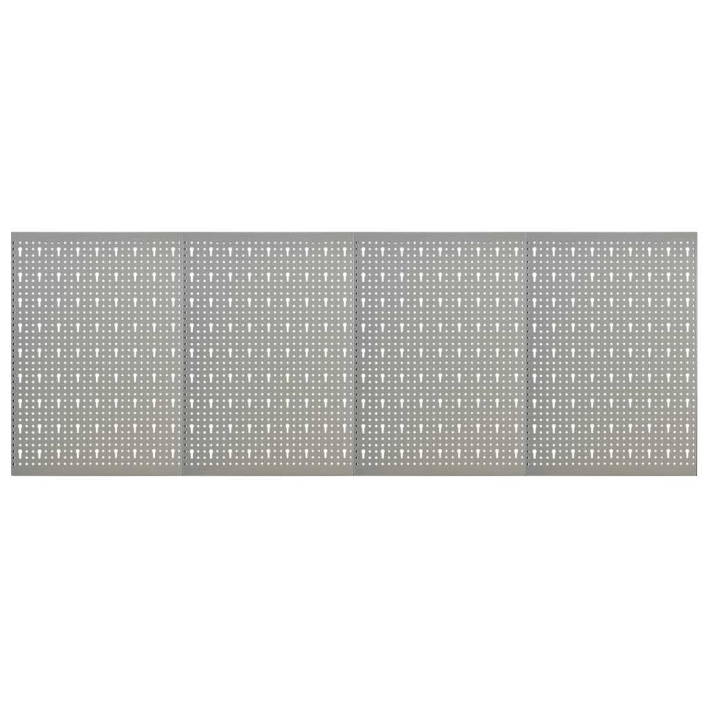 4-pcs 15.7"x22.8" Wall-mounted Steel Peg Boards