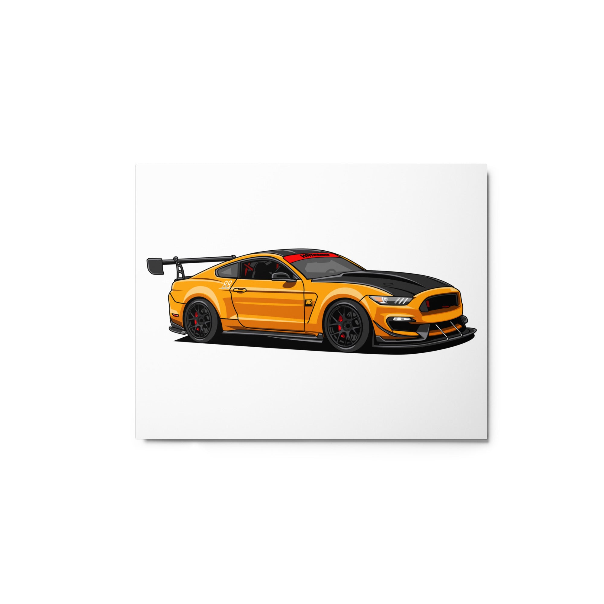 UPLAND RACING ORANGE METAL PRINTS