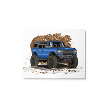 BLUE BRONCO SOLO METAL PRINT