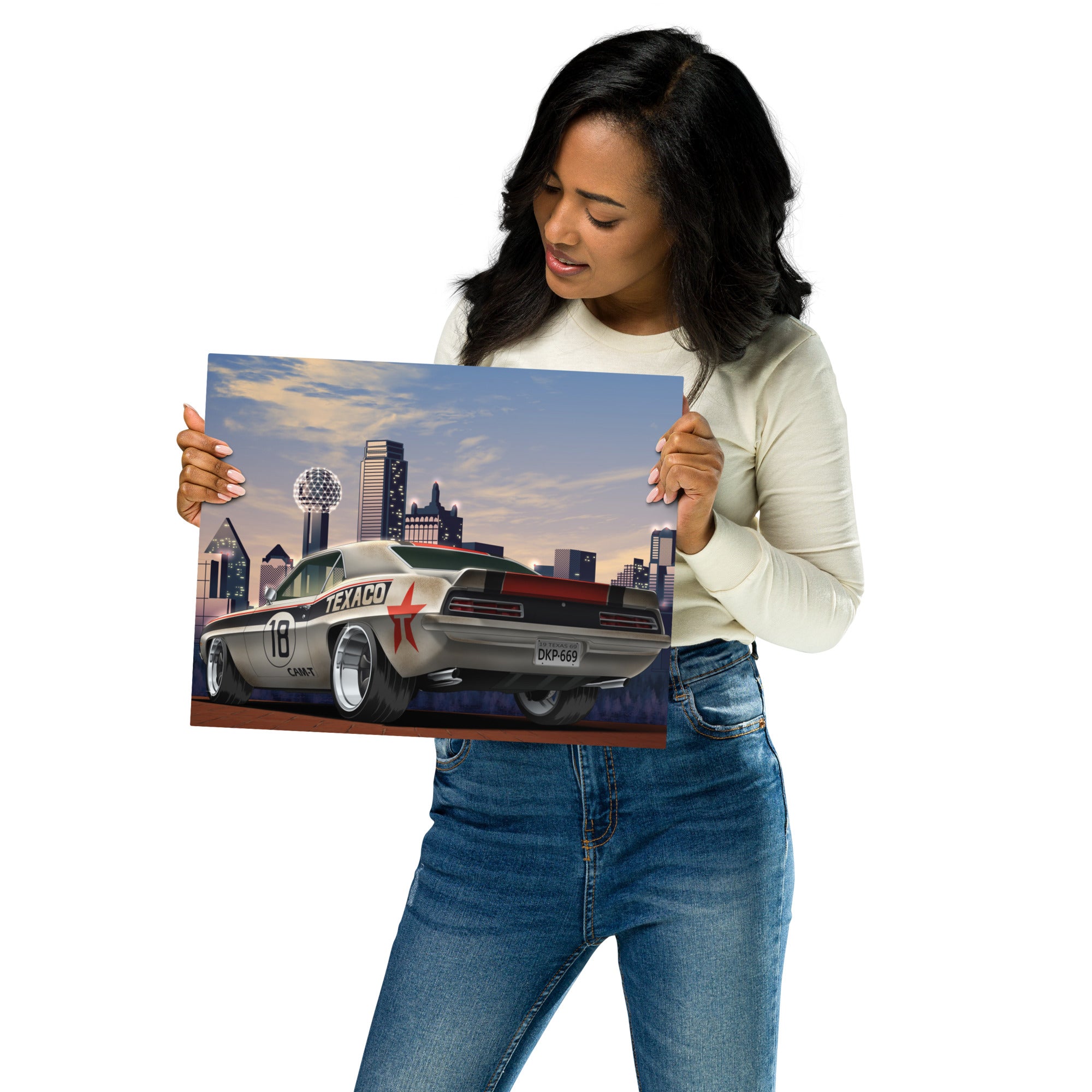 TEXACO CAMARO DALLAS METAL PRINTS