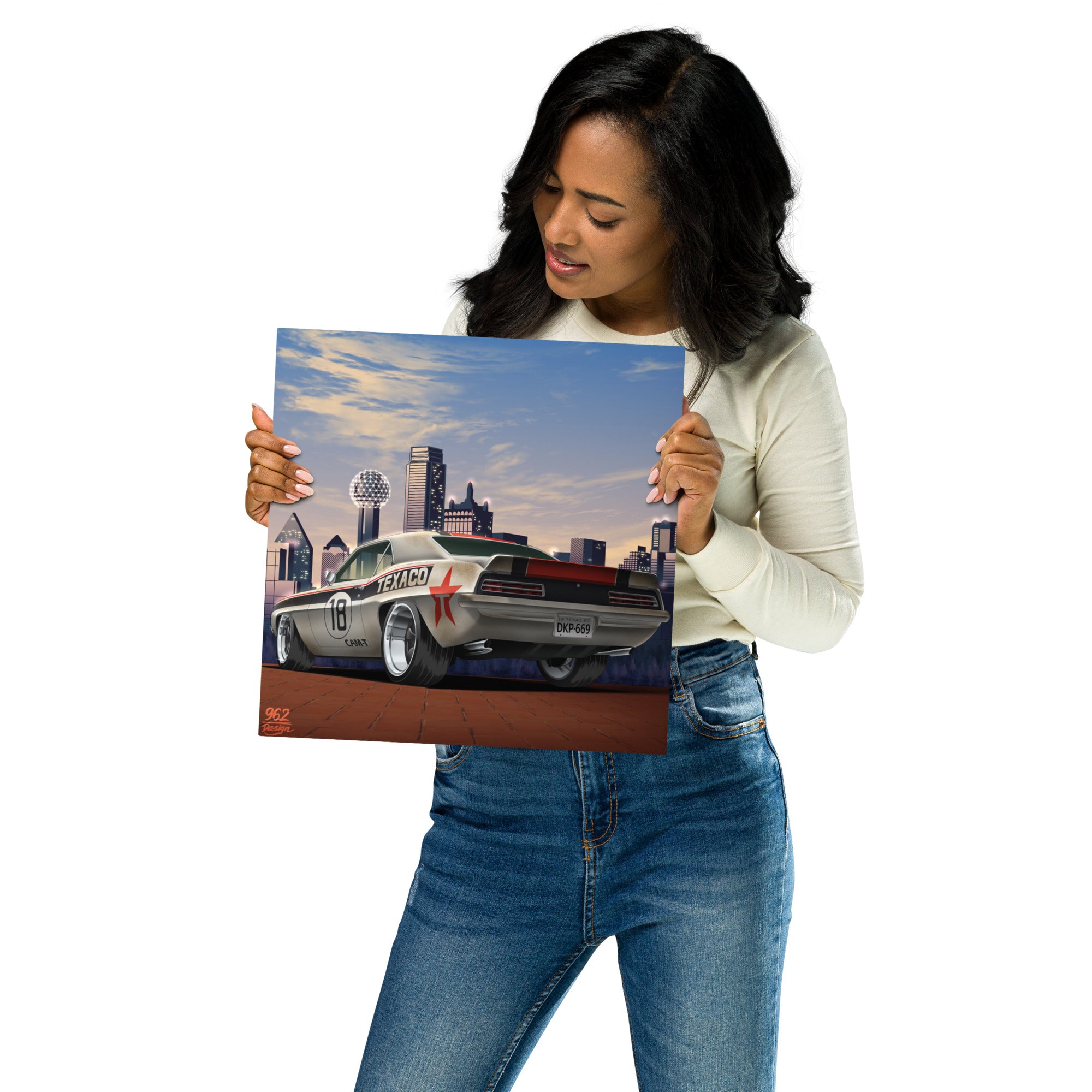 TEXACO CAMARO DALLAS METAL PRINTS