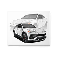 LAMBO URUS SUV CAR REFLECTION METAL PRINTS