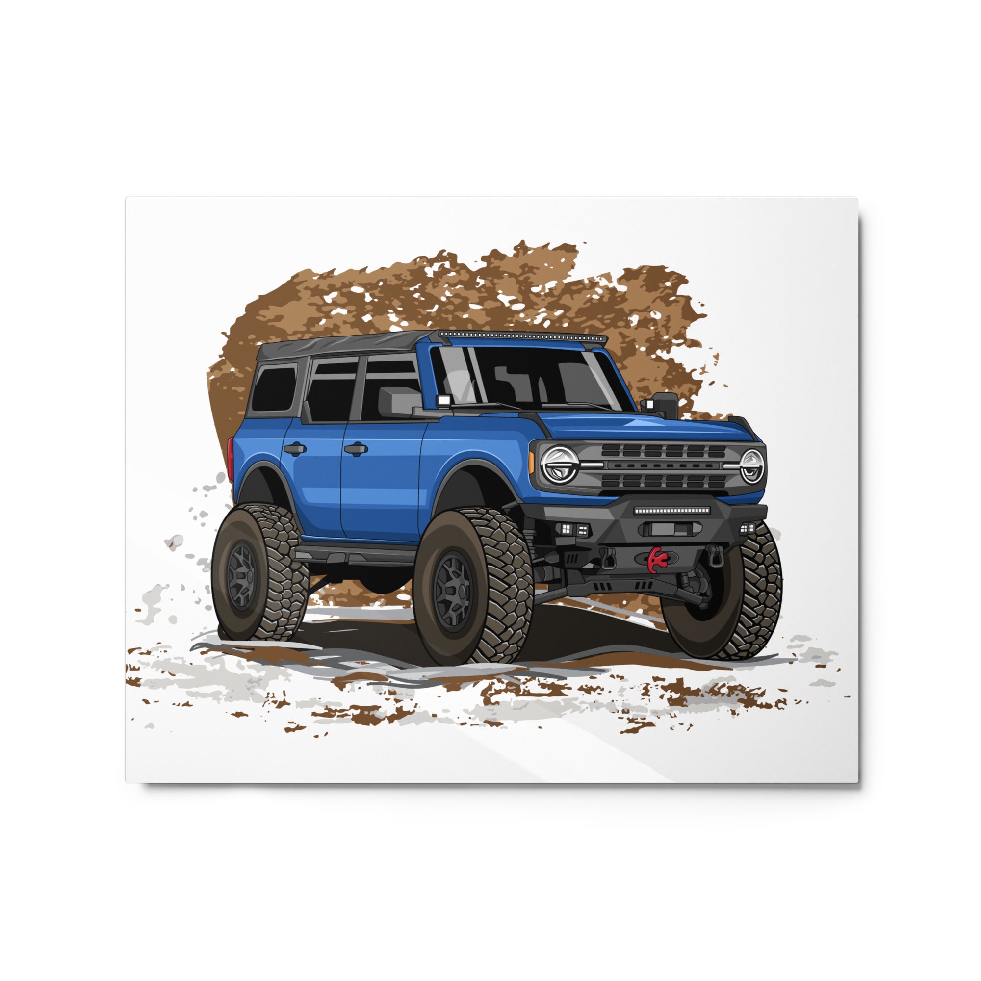 BLUE BRONCO SOLO METAL PRINT