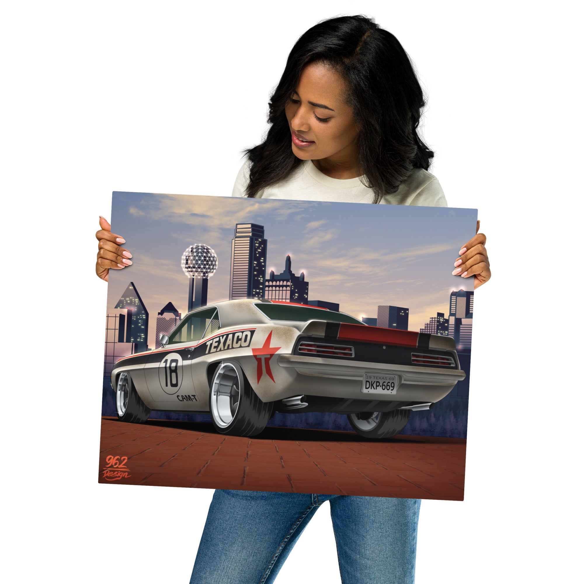 TEXACO CAMARO DALLAS METAL PRINTS