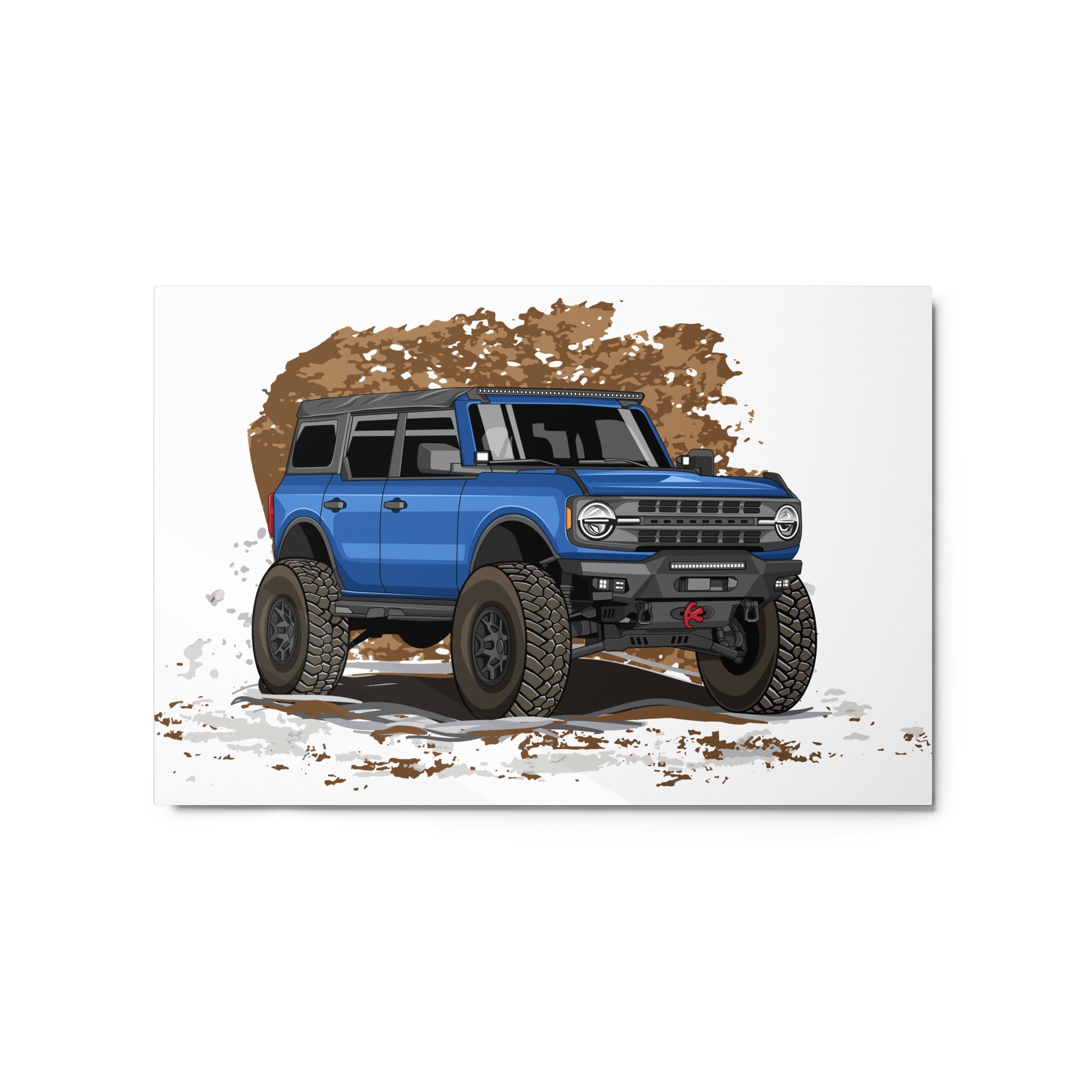 BLUE BRONCO SOLO METAL PRINT