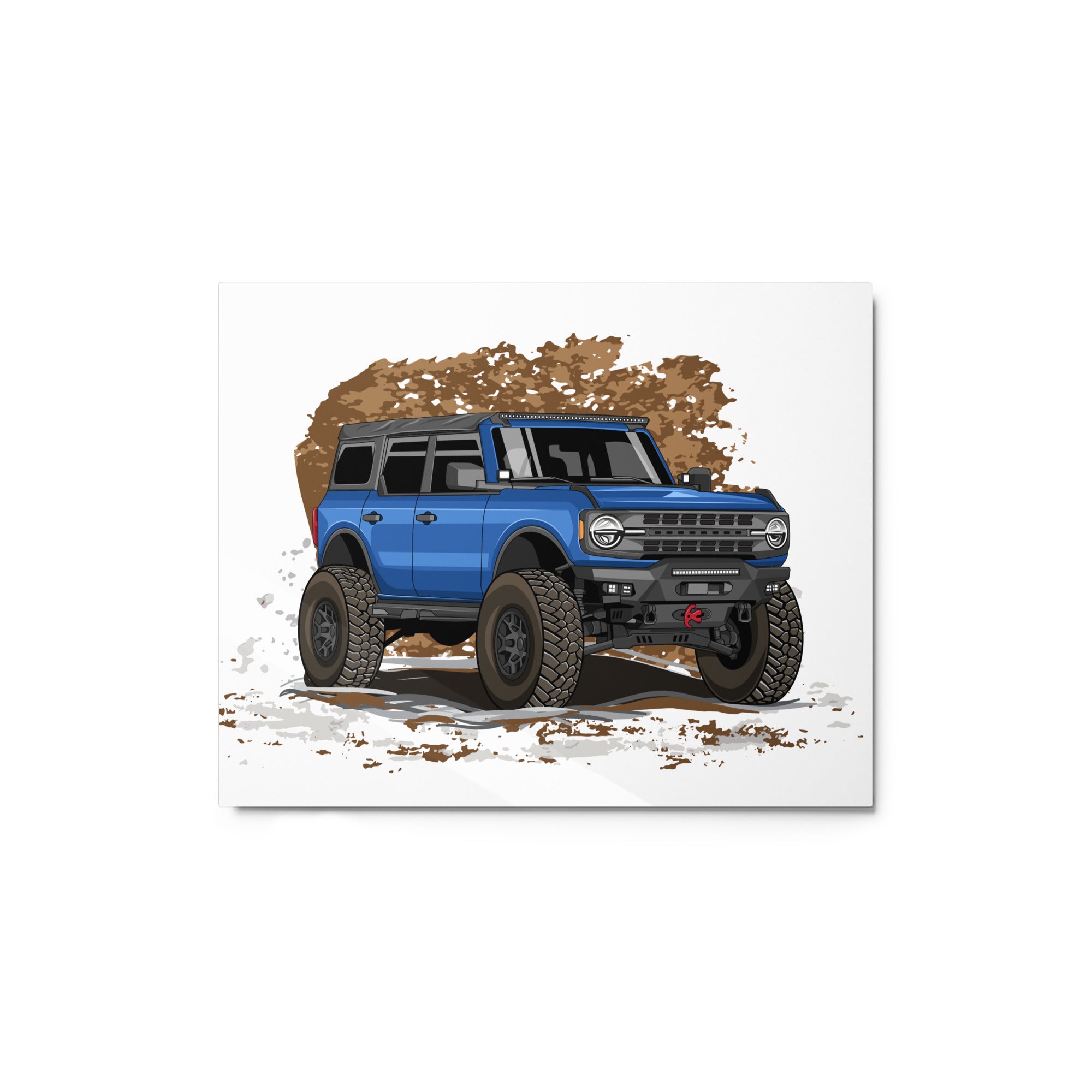 BLUE BRONCO SOLO METAL PRINT