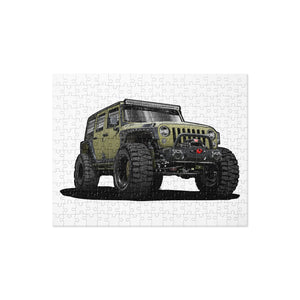 JEEP GREEN SUV CAR PUZZLE