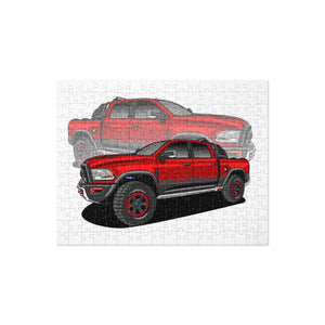 RAM RED TRUCK REFLECTION PUZZLE