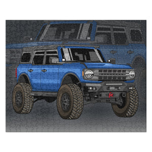 BLUE BRONCO REFLECTION PUZZLE