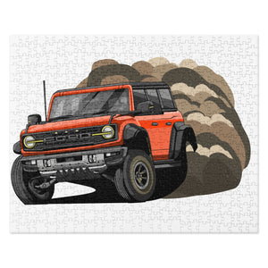 RED BRONCO DIRT DRIFTING PUZZLE