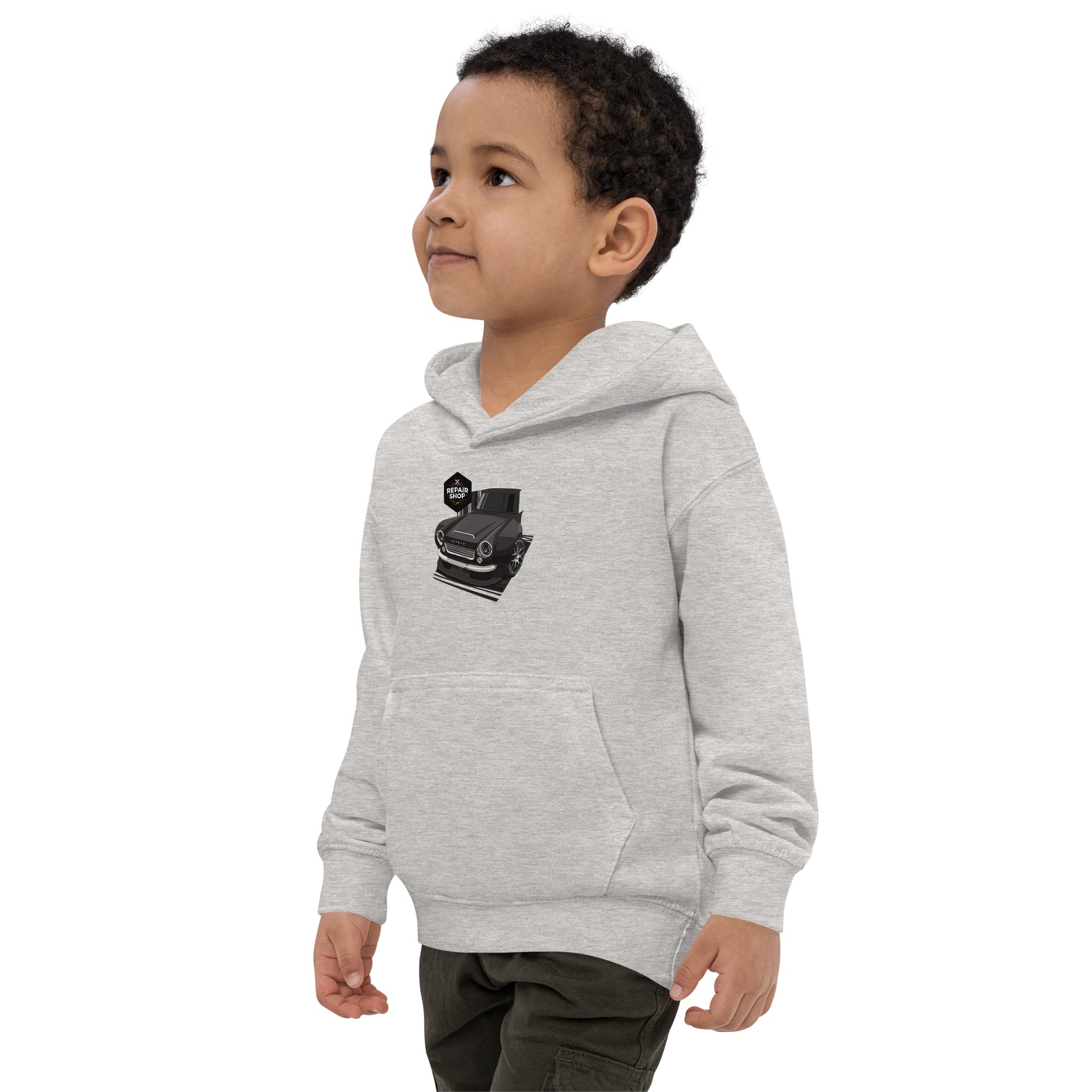 DIRTY DATSUN REPAIR SHOP KIDS HOODIE