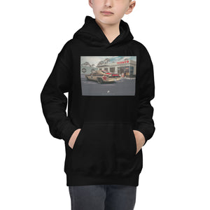 TEXACO CAMARO GAS STATION BACK KIDS HOODIE