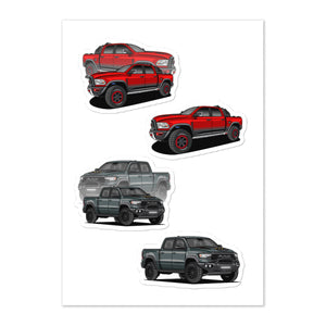 RAM SUV/TRUCK STICKER SHEET