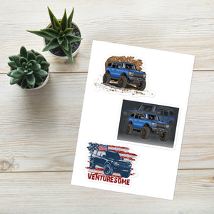 BRONCO BLUE STICKER SHEET