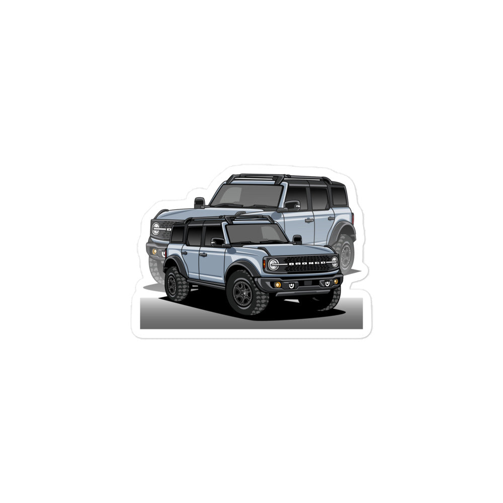 BRONCO SUV CAR REFLECTION STICKER