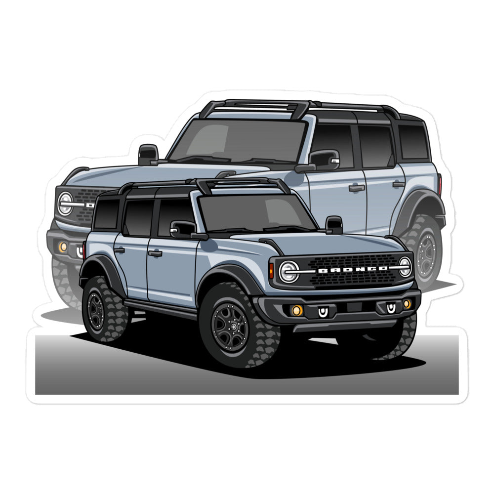 BRONCO SUV CAR REFLECTION STICKER