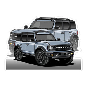 BRONCO SUV CAR REFLECTION STICKER