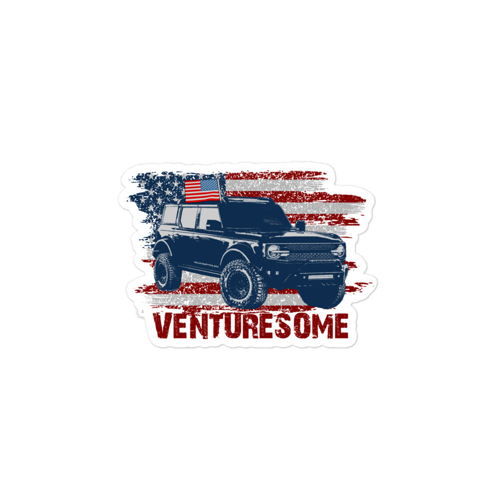 BRONCO AMERICA USA VENTURESOME STICKER
