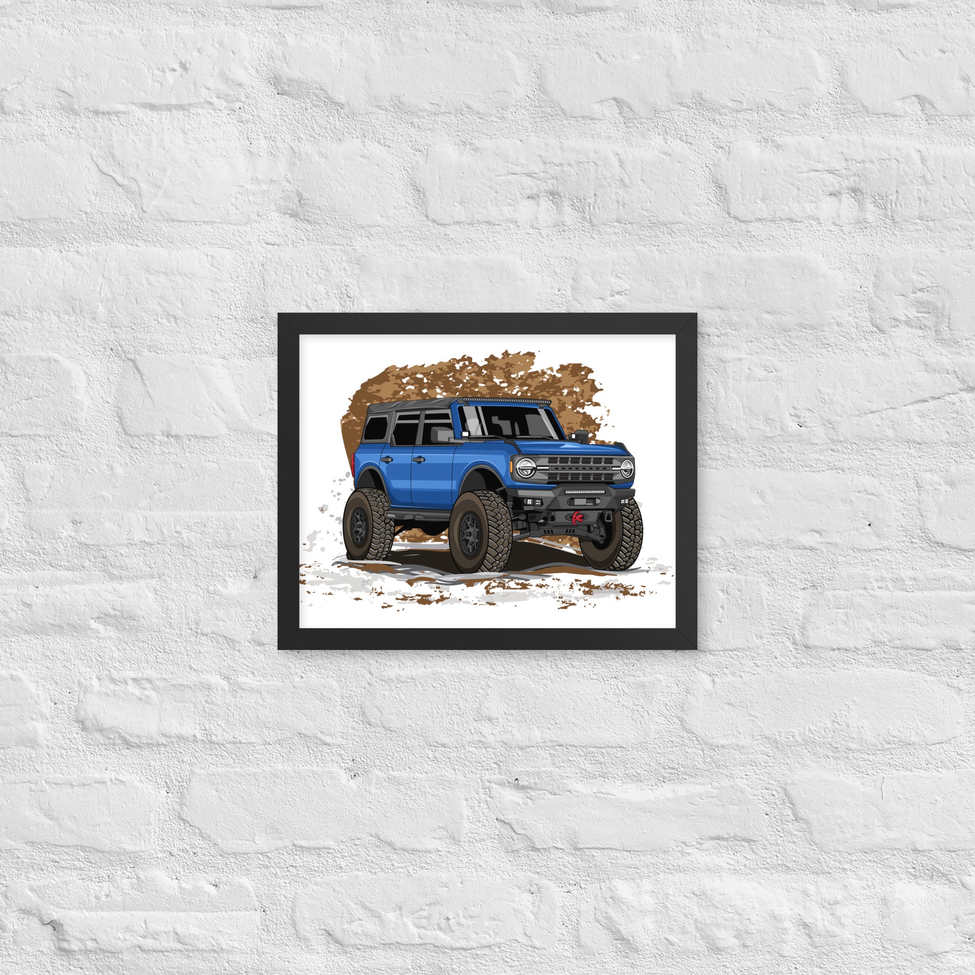 BLUE BRONCO SOLO FRAMED PAPER POSTER