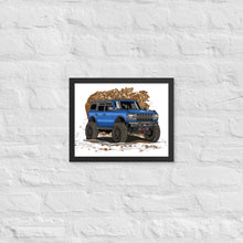 BLUE BRONCO SOLO FRAMED PAPER POSTER