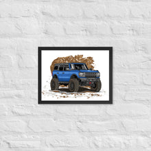 BLUE BRONCO SOLO FRAMED PAPER POSTER