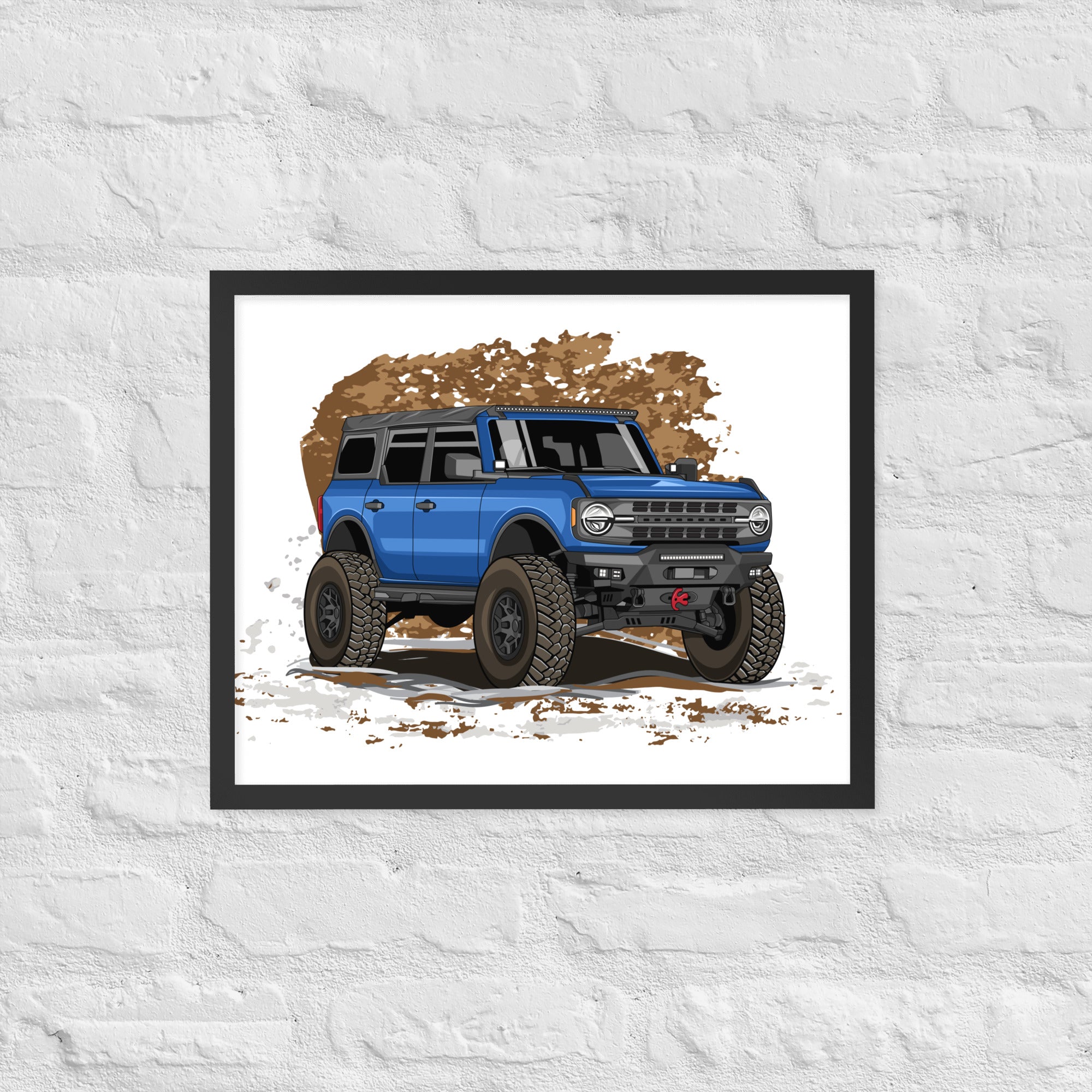 BLUE BRONCO SOLO FRAMED PAPER POSTER