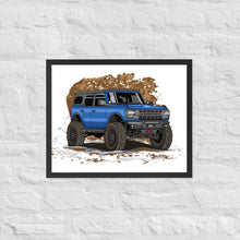 BLUE BRONCO SOLO FRAMED PAPER POSTER