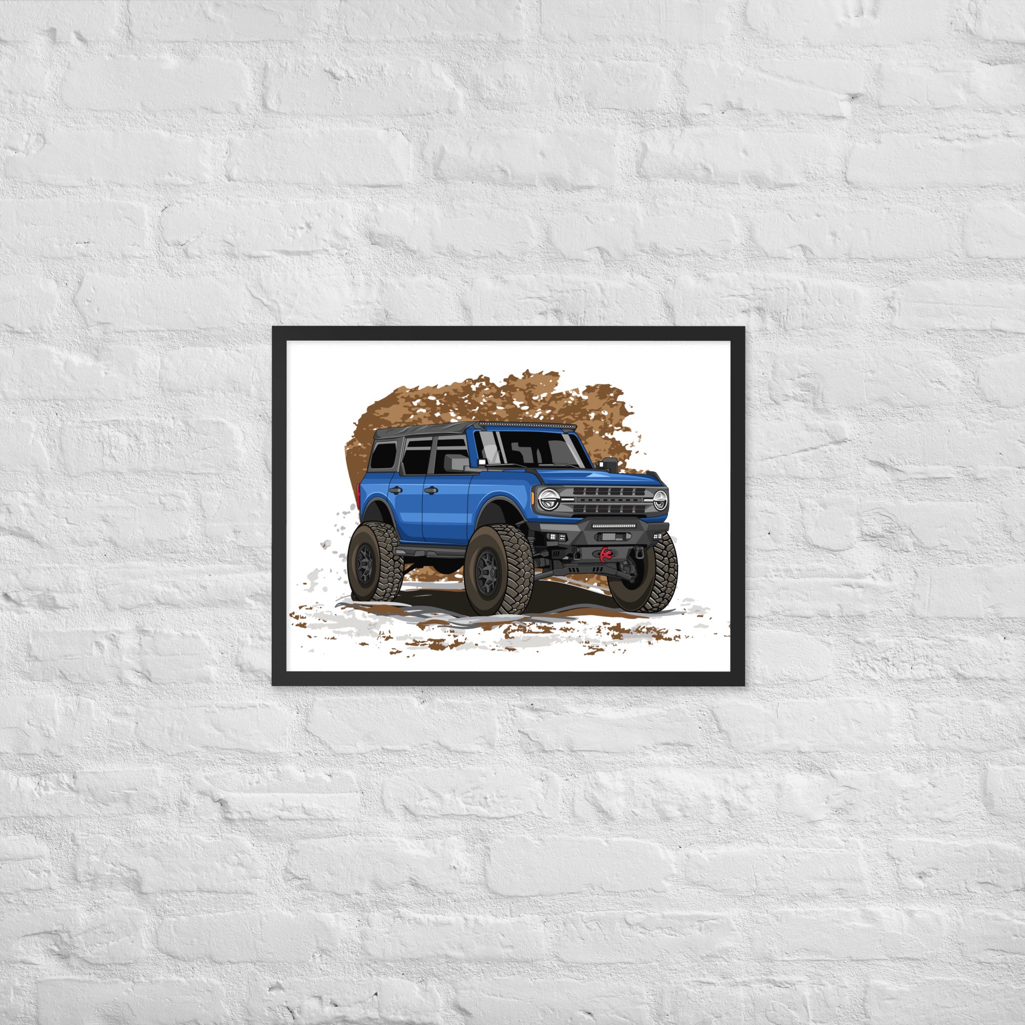 BLUE BRONCO SOLO FRAMED PAPER POSTER