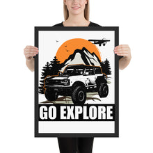WHITE BRONCO SUNSET MOUNTAIN FRAMED PAPER POSTER