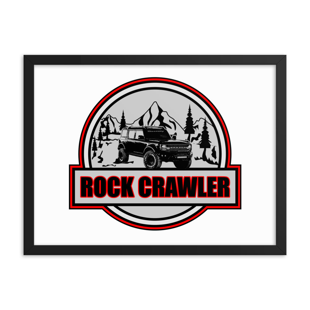 BRONCO ROCK CRAWLER FRAMED PAPER POSTER