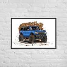 BLUE BRONCO SOLO FRAMED PAPER POSTER