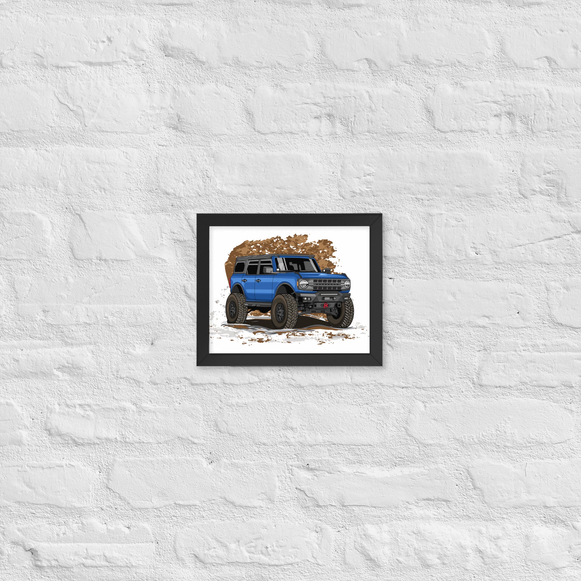 BLUE BRONCO SOLO FRAMED PAPER POSTER