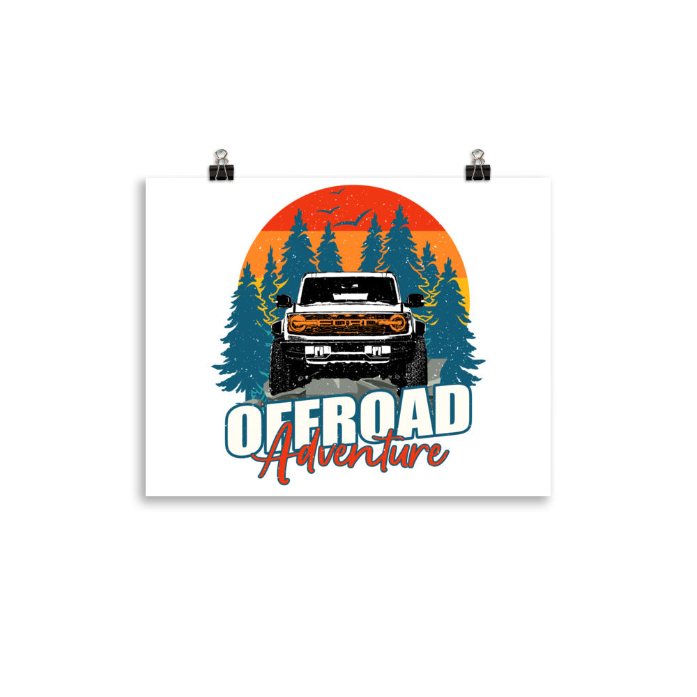 BRONCO OFF ROAD NATURE PHOTO PAPER POSTER