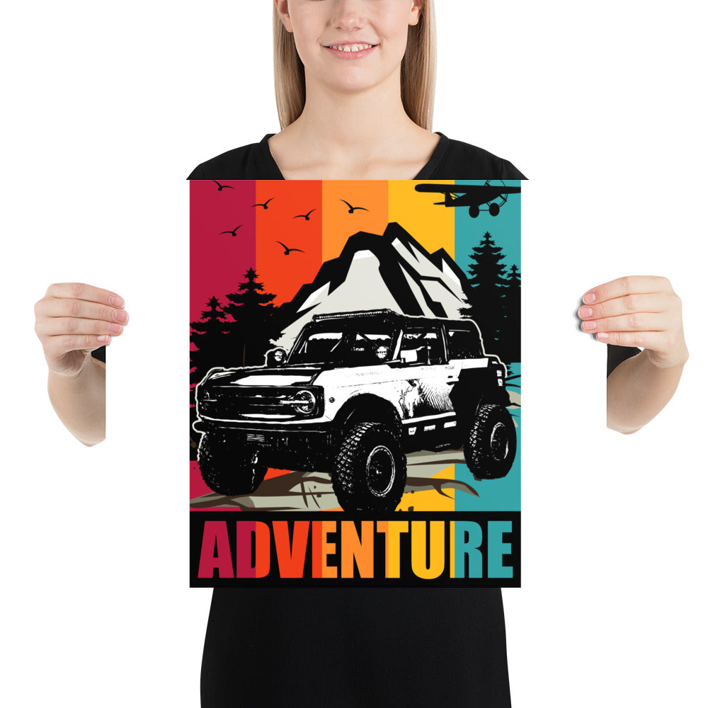 BRONCO ADVENTURE COLOR PHOTO PAPER POSTER