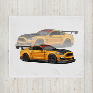 GT350R ORANGE REFLECTION THROW BLANKET