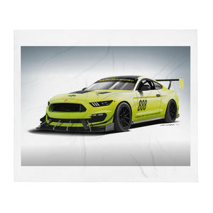 UPLAND RACING SIDE THROW BLANKET