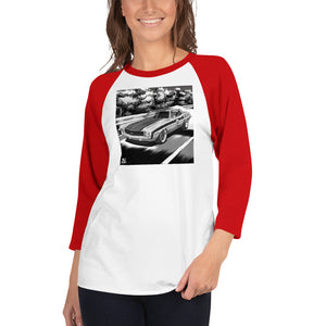 TEXACO CAMARO B&W RAGLAN T-SHIRT