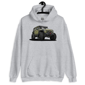 JEEP GREEN SUV CAR HOODIE