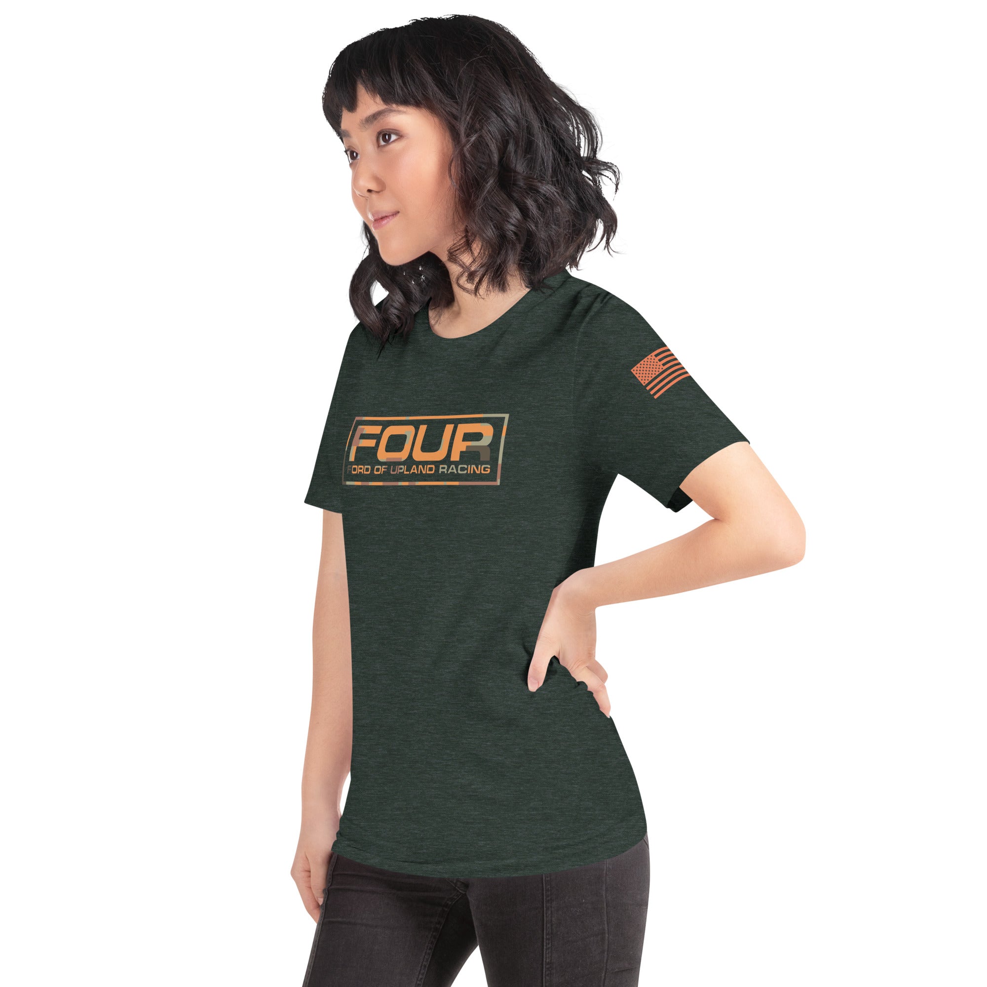 FOUR FORD OF UPLAND RACING ORANGE CAMOUFLAGE T-SHIRT