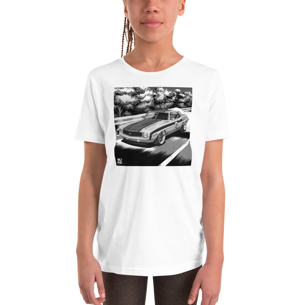 TEXACO CAMARO B&W KIDS SHORT SLEEVES TEE